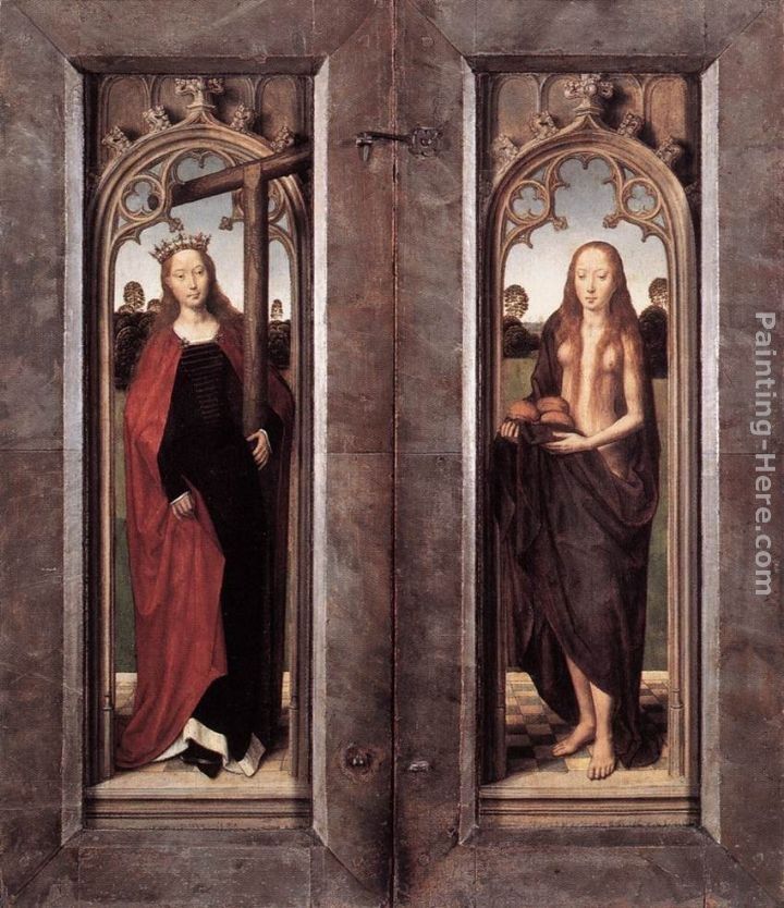 Hans Memling Triptych of Adriaan Reins [detail 4, closed]